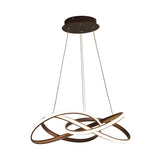 Modern LED Acrylic Infinity Loop Pendant Light Chandelier Image - 3