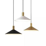 Modern LED Antique Conical Matte Cone Pendant Light Image - 10