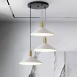 Modern LED Antique Conical Matte Cone Pendant Light Image - 13