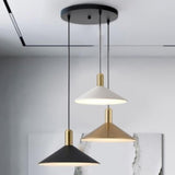 Modern LED Antique Conical Matte Cone Pendant Light Image - 19