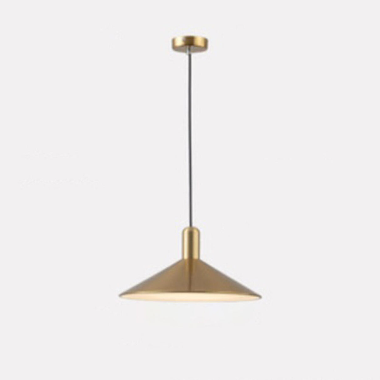 Modern LED Antique Conical Matte Cone Pendant Light Image - 4