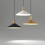 Modern LED Antique Conical Matte Cone Pendant Light Image - 8