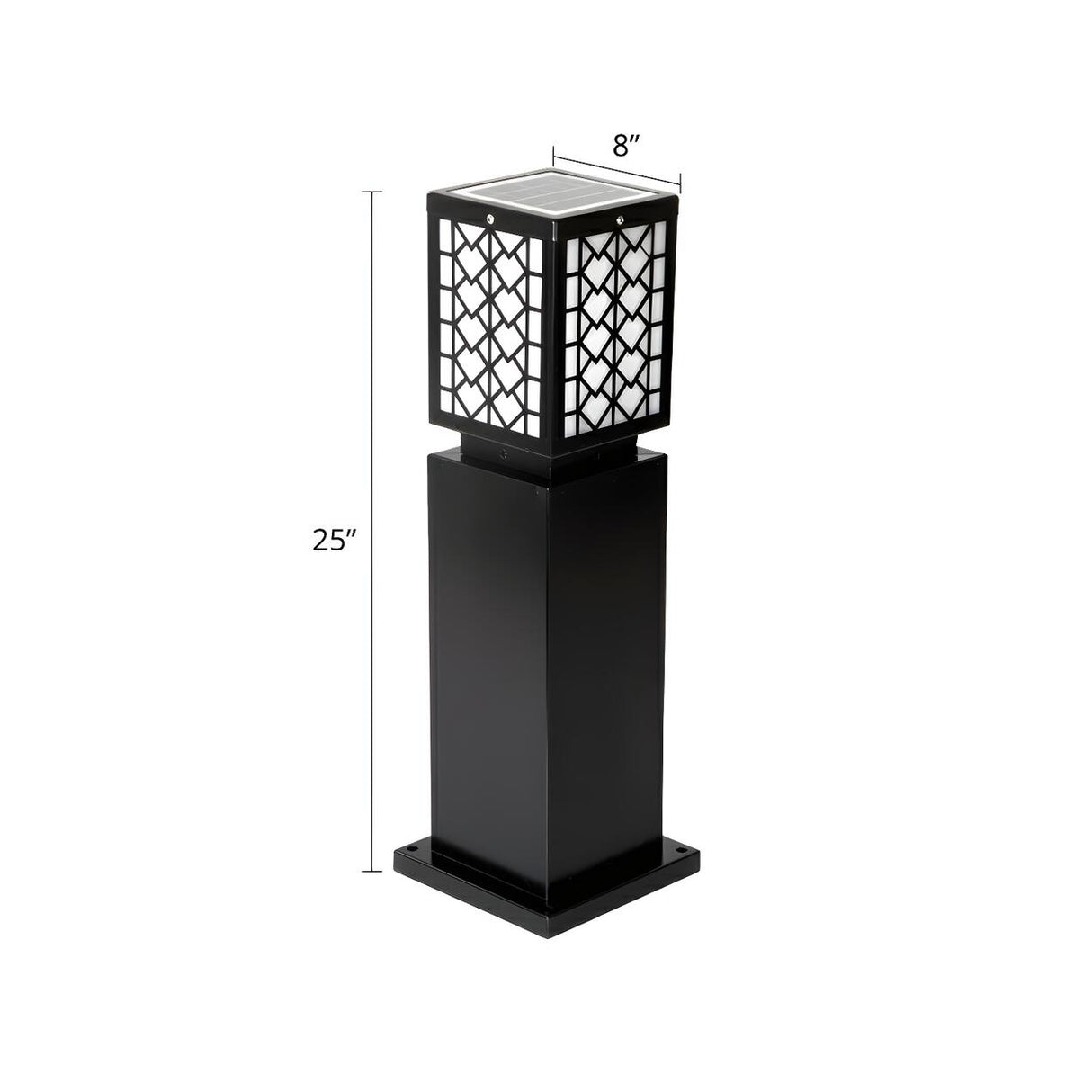 Modern LED Black Garden Lamp Post Lighting Landscape 