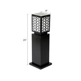 Modern LED Black Garden Lamp Post Lighting Landscape #size