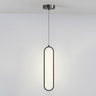 Modern LED Oval Bedroom Pendant Light Adjustable Cord Image - 4