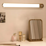 Modern LED Oval Metal Bathroom Mirror Vanity Light Image - 6