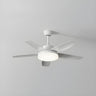 Modern LED Remote 5-Blade Wood Ceiling Fan with Light Image - 3