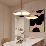 Modern Led String Pendant Light Wood and Black  Image - 1