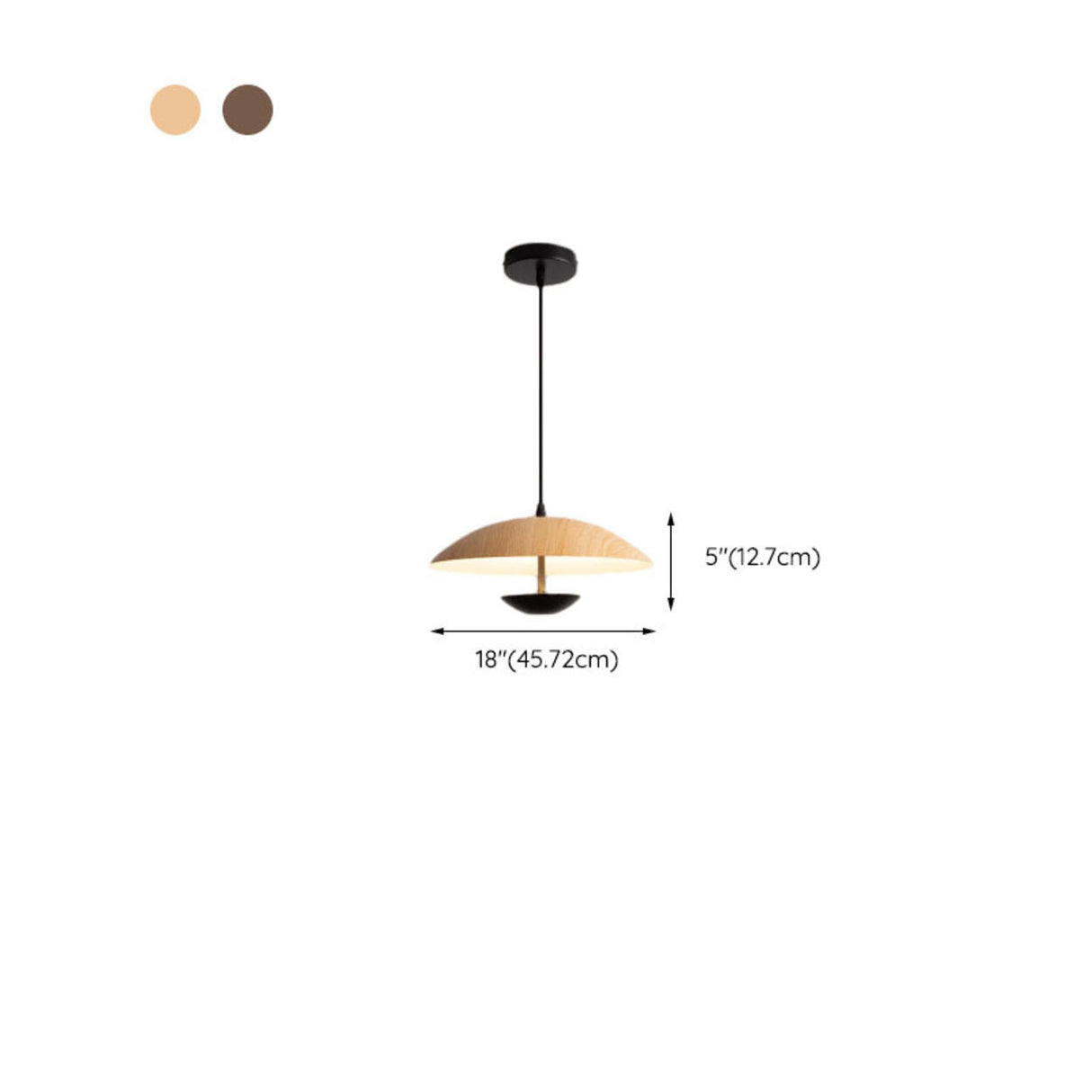 Modern Led String Pendant Light Wood and Black  Image - 15