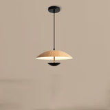 Modern Led String Pendant Light Wood and Black  Image - 3