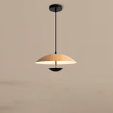 Modern Led String Pendant Light Wood and Black  Image - 5