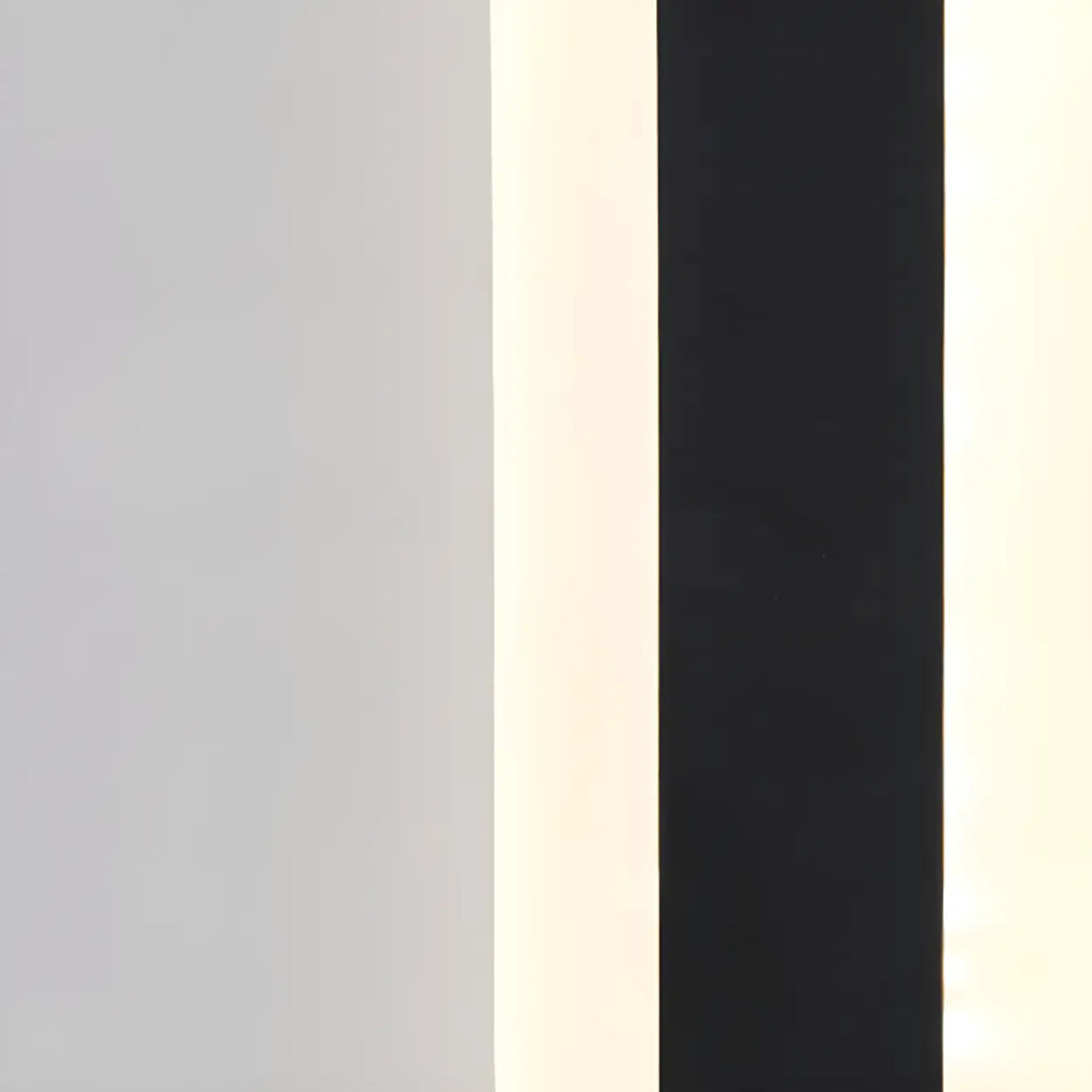 Modern Linear Black Metal External LED Wall Sconces Image - 12