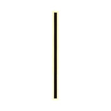 Modern Linear Black Metal External LED Wall Sconces Image - 5