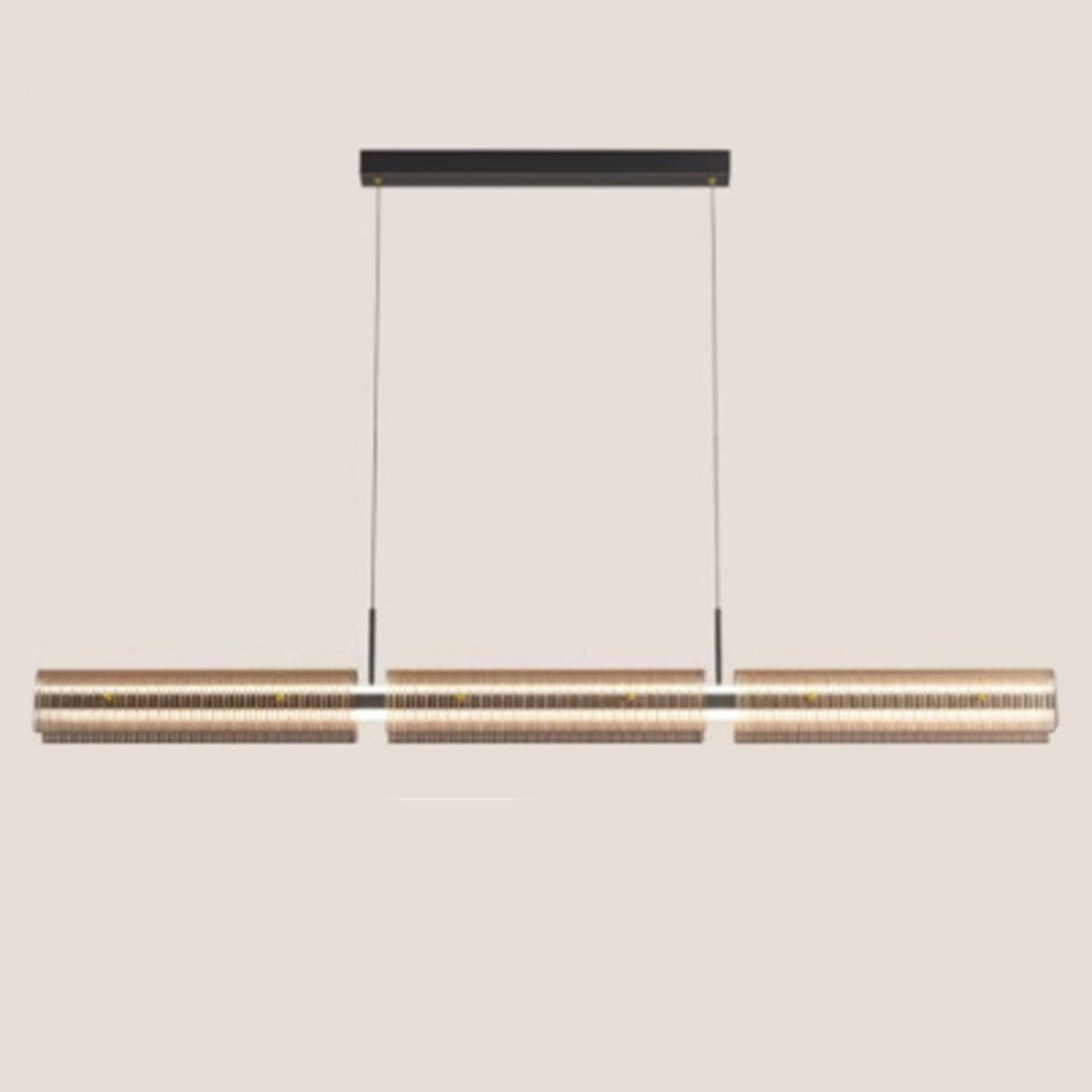 Modern Linear Glass Adjustable Island Pendant Light Image - 6