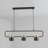 Modern Linear Island Pendant Light Cylinder Chandelier Image - 2