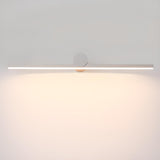 Modern Linear LED Vanity Light with Cylindrical Base Image - 18