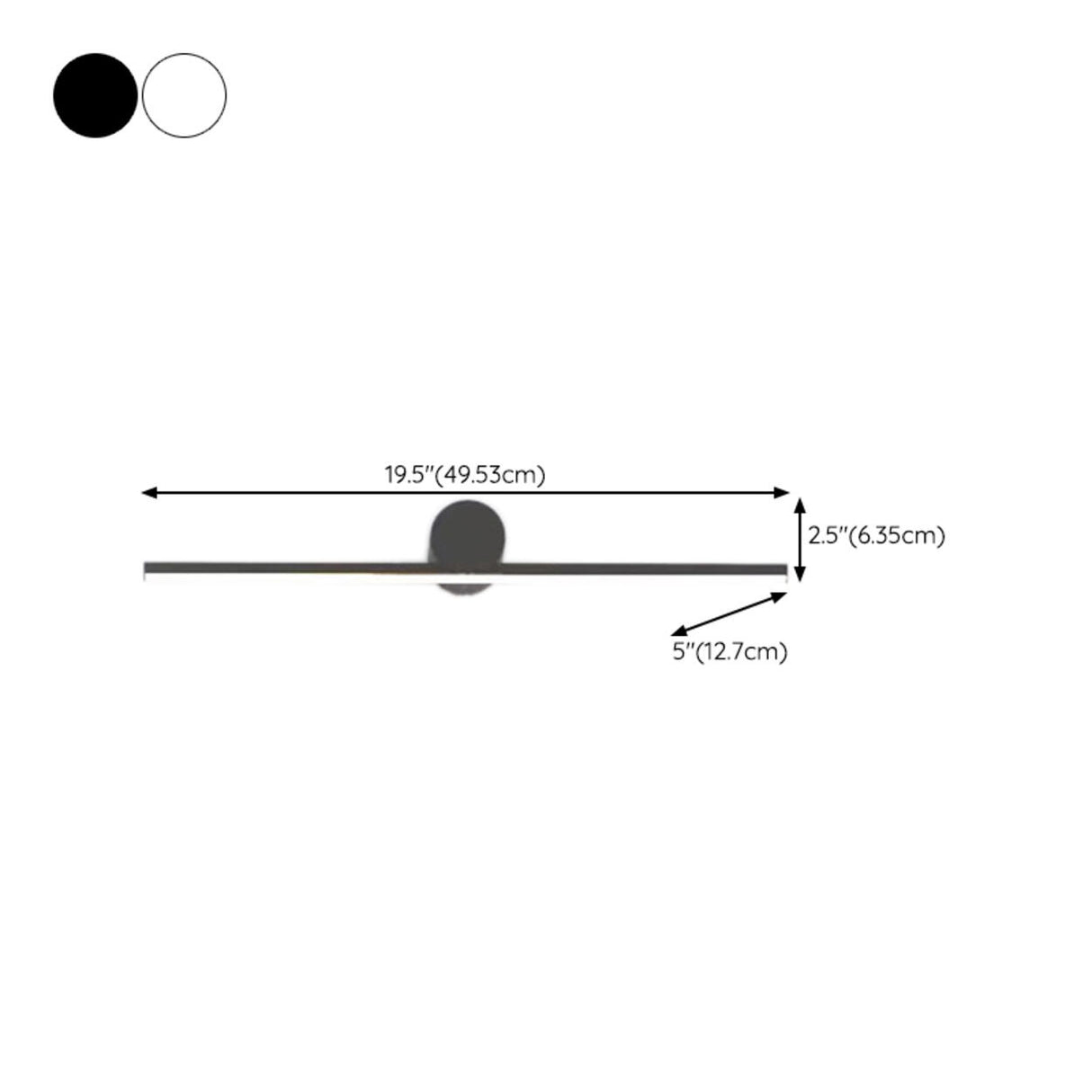 Modern Linear LED Vanity Light with Cylindrical Base Image - 23