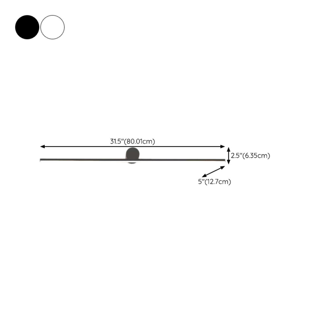 Modern Linear LED Vanity Light with Cylindrical Base Image - 25