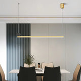 Minimalist Linear LED Kitchen Island Pendant Light Image - 3