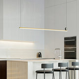 Minimalist Linear LED Kitchen Island Pendant Light Image - 4