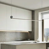 Minimalist Linear LED Kitchen Island Pendant Light Image - 5