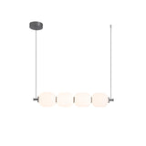 Modern Linear String Sphere Island Pendant Light Image - 6