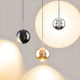 Modern Living Room Clear Glass Globe Pendant Light Image - 1