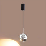 Modern Living Room Clear Glass Globe Pendant Light Image - 5