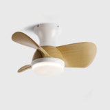 Modern Living Room Wood 3 Blades Ceiling Fan Light Image - 6