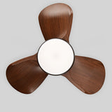 Modern Living Room Wood 3 Blades Ceiling Fan Light Image - 8