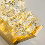 Modern Luxury Crystal Gold Plated Wall Lights Image - 12