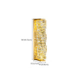 Modern Luxury Crystal Gold Plated Wall Lights Image - 17