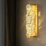 Modern Luxury Crystal Gold Plated Wall Lights Image - 3