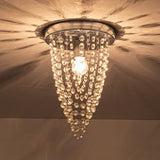 Modern Luxury Square Crystal Flush Mount Ceiling Light Image - 8