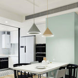 Modern Macaron Color Cone Metal Pendant Light Image - 4