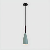 Modern Macaron Colorful Cone Dining Room Pendant Light Set Image - 11