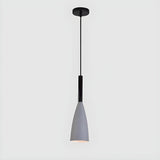 Modern Macaron Colorful Cone Dining Room Pendant Light Set Image - 15