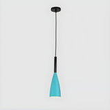 Modern Macaron Colorful Cone Dining Room Pendant Light Set Image - 7