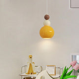 Modern Macaron Flower Glass Bedroom Pendant Light Image - 6