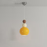 Modern Macaron Flower Glass Bedroom Pendant Light Image - 7