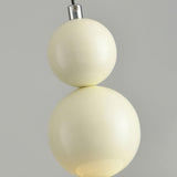 Modern Macaron Globe White Glass Bedroom Pendant Light Image - 21