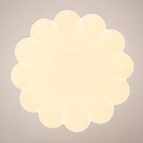 Modern Macaron Orange Cream Globe Bedroom Pendant Light Image - 9