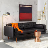 Modern Marble Base Black Dome Metal Floor Lamp Image - 3