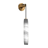 Modern Marble Effect Pendant Wall Sconce Image - 2