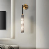 Modern Marble Effect Pendant Wall Sconce Image - 4