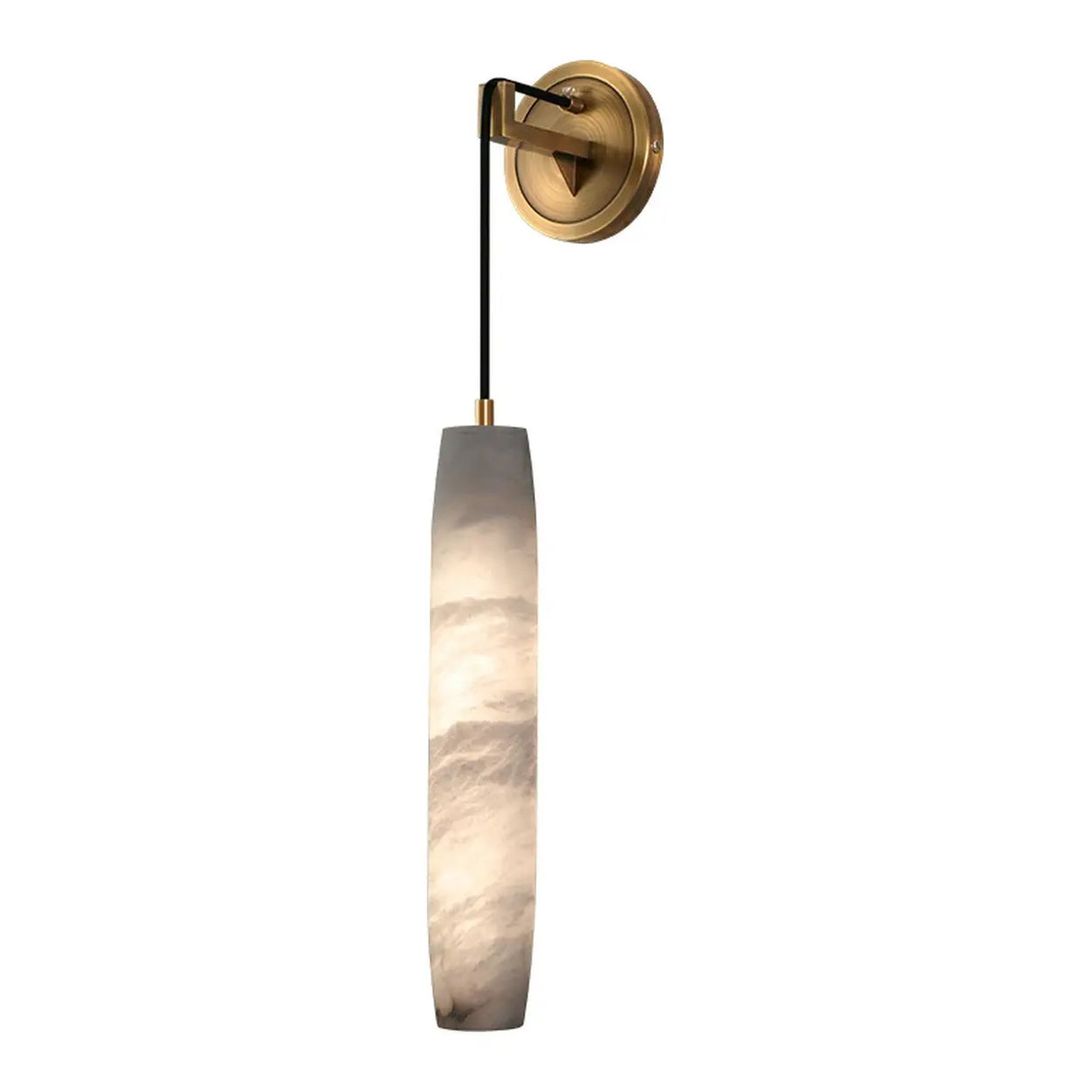 Modern Marble Effect Pendant Wall Sconce Image - 6