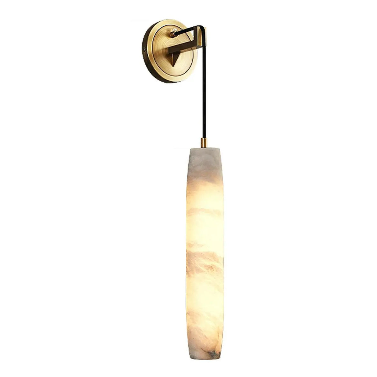 Modern Marble Effect Pendant Wall Sconce Image - 7