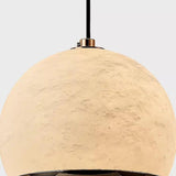 Modern Marble Stone Globe Clear Glass Pendant Light Image - 7