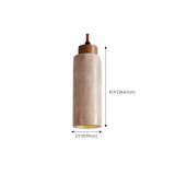 Modern Marble Texture Cylindrical Bedroom Pendant Light Image - 13