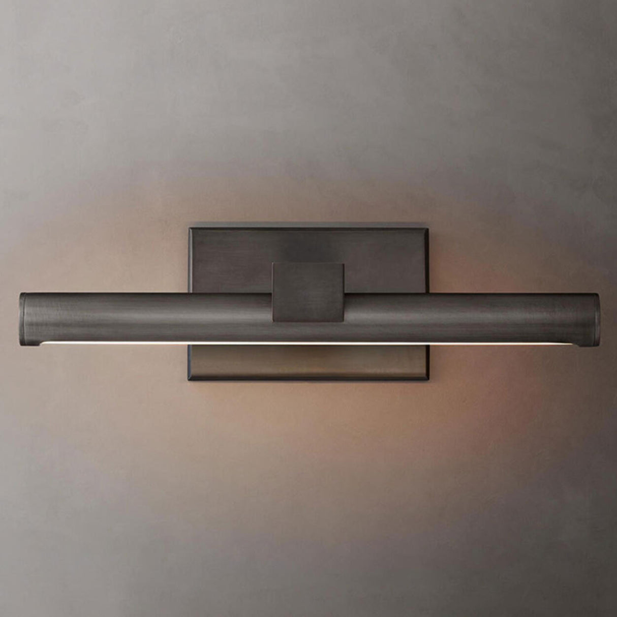 Modern Matte Black Cylinder LED Vanity Wall Light Image - 21